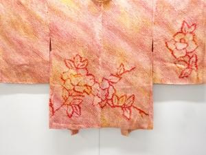 未使用品　本総絞り　枝花模様絵羽織